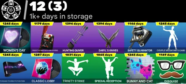 F1133 53 Unique Skins: Solid Snake, Spider-Man, Bender, Rebirth Harley Quinn, Daryl Dixon 